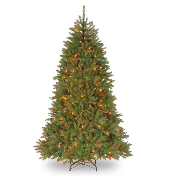 National Tree Company Dunhill Fir Tree with Multicolor Lights & Reviews Birch Lane